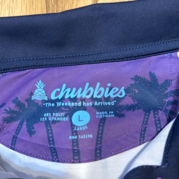 Chubbies Men’s Performance Polo. Size L. - Picture 3 of 8